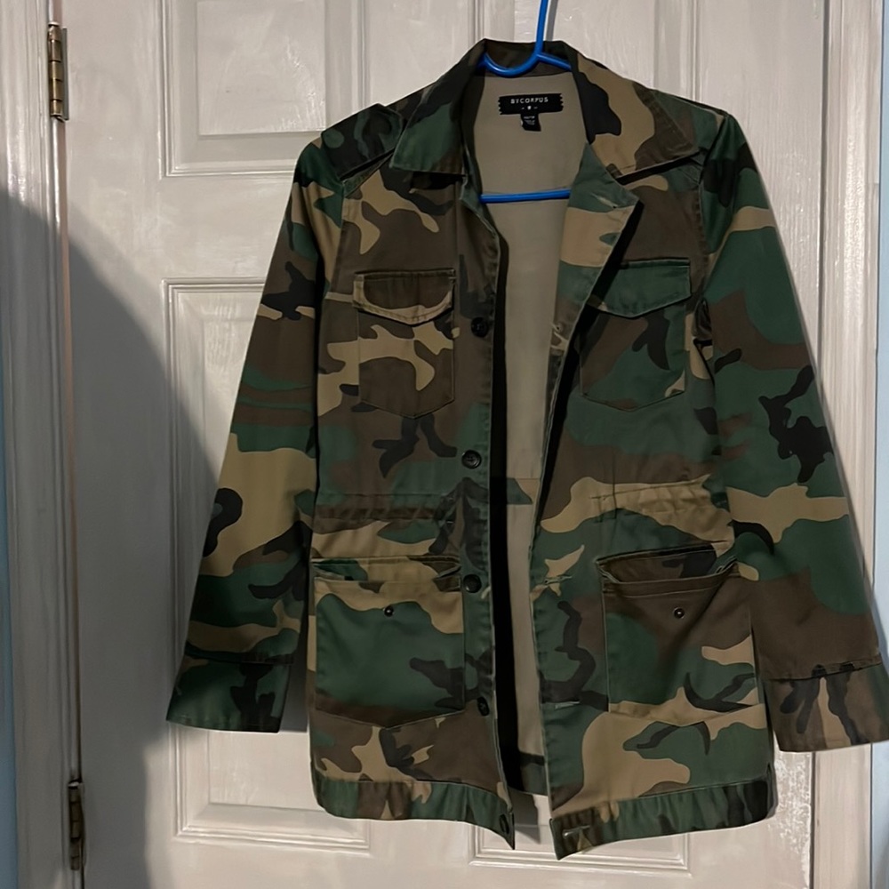 Army print jacket